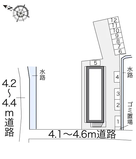 ★手数料０円★富士宮市淀師　月極駐車場（LP）